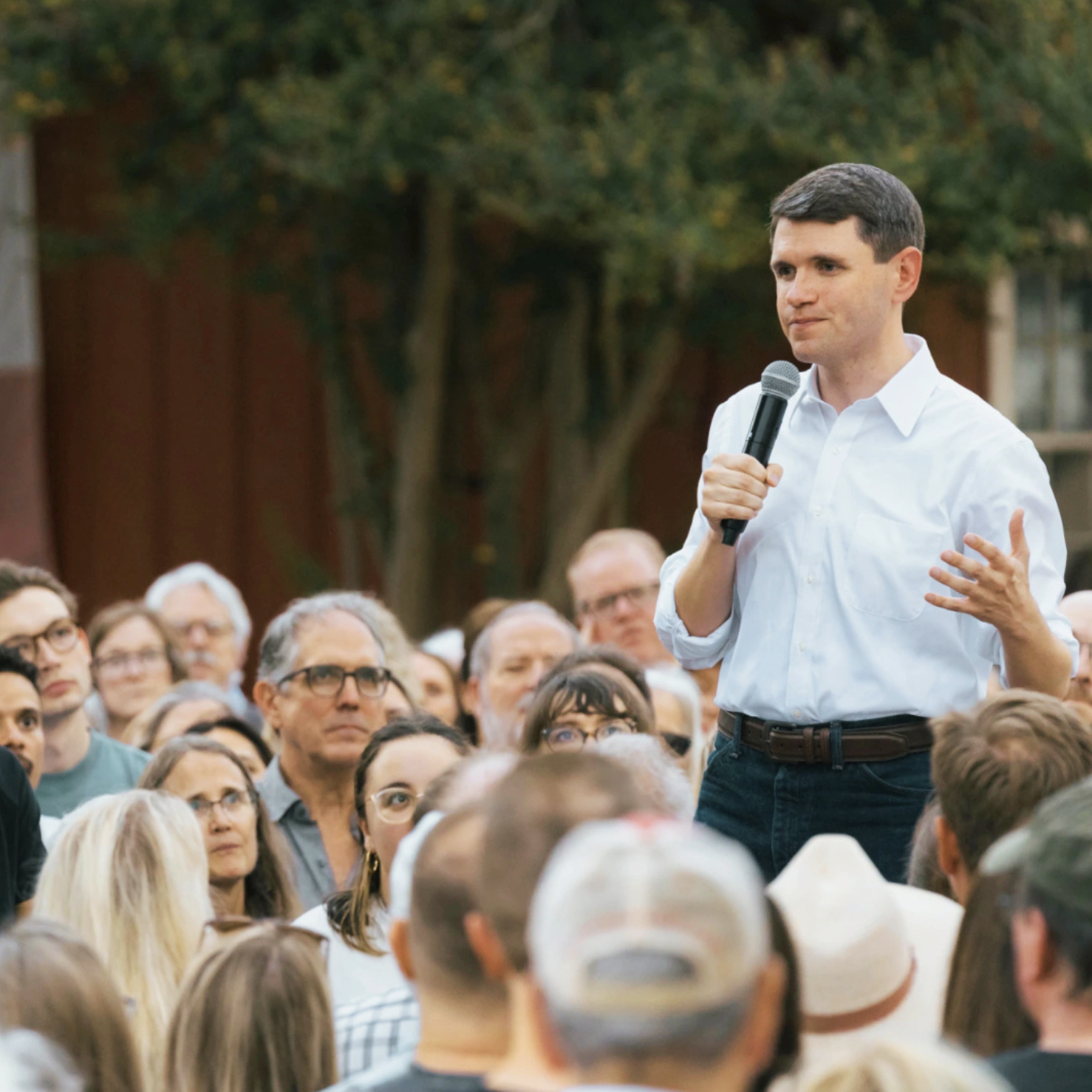 James Talarico speaking at campaign launch